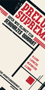 Prelude Suprematist performance poster